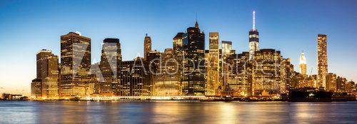 Fototapeta Panorama of New York City Manhattan skyline