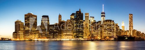 Fototapeta Panorama of New York City Manhattan skyline