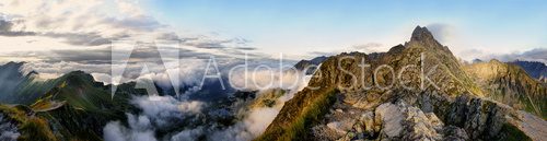Fototapeta Panorama of the surrounding area Swinica, Tatra Mountains