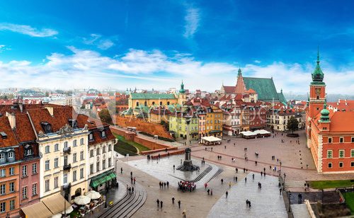 Fototapeta Panoramic view of Warsaw