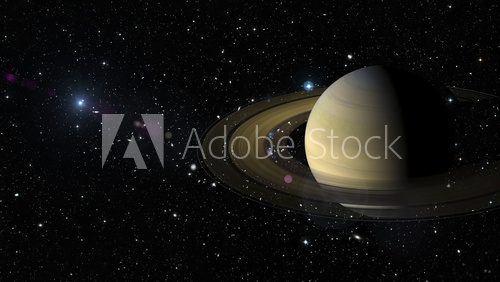 Fototapeta Planet Saturn in outer space. Elements of this image furnished by NASA