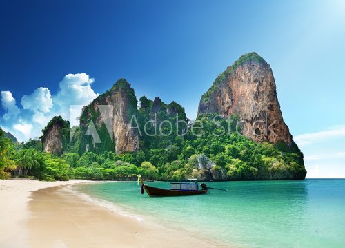 Fototapeta Railay beach in Krabi Thailand