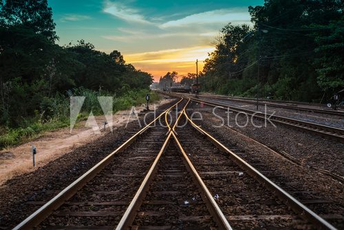 Fototapeta Railroad.
