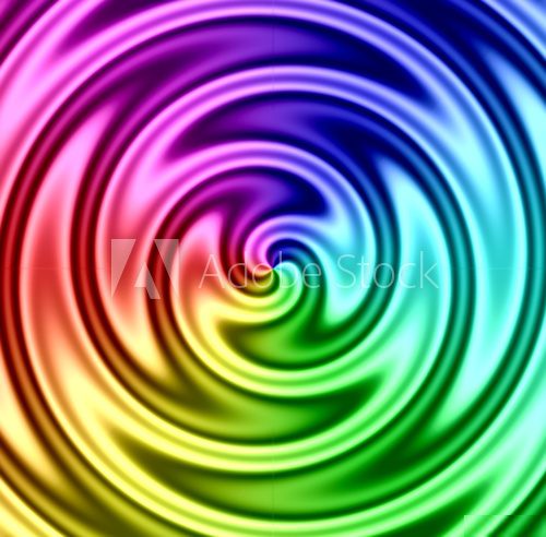 Fototapeta rainbow liquid twirl