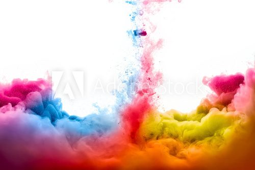 Fototapeta Raoinbow of Acrylic Ink in Water. Color Explosion