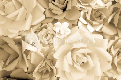 Fototapeta reuse paper roses background texture