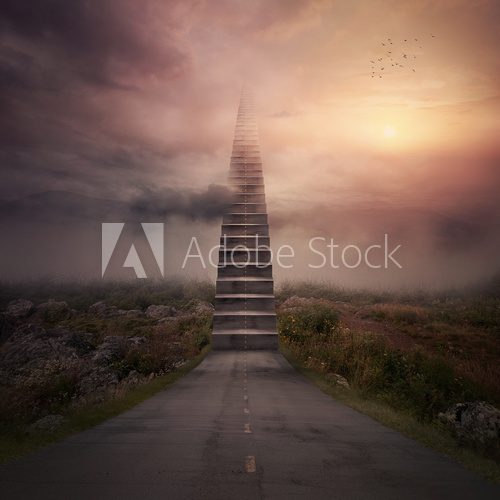 Fototapeta Road stairs