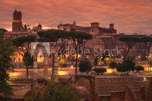 Fototapeta Rome, Italy: The Roman Forum. Old Town of the city