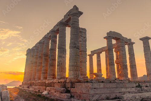 Fototapeta ruins of the temple of poseidon