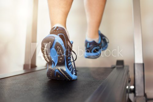 Fototapeta Running on treadmill