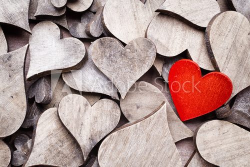 Fototapeta Rustic heart.