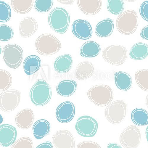 Fototapeta Seamless pattern of curved rounds
