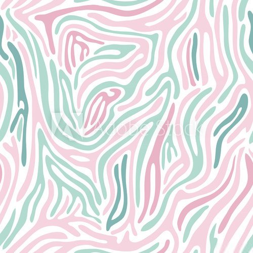 Fototapeta Seamless pattern. Texture of pastel wavy stripes.