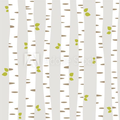 Fototapeta seamless pattern with summer forest