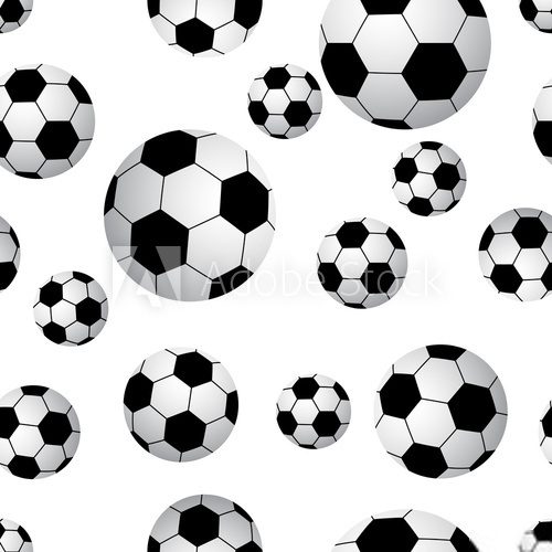 Fototapeta Seamless soccer ball