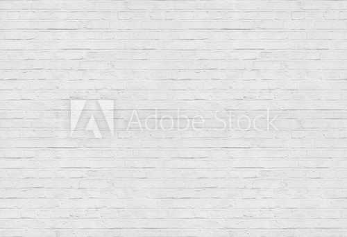 Fototapeta Seamless white brick wall pattern background