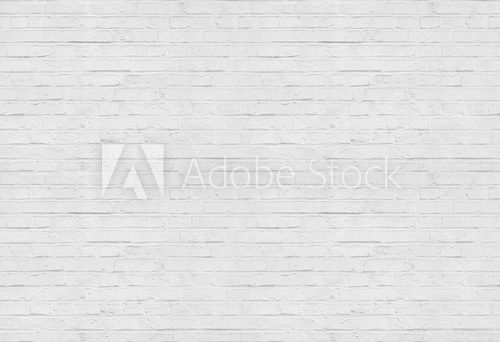 Fototapeta Seamless white brick wall pattern background