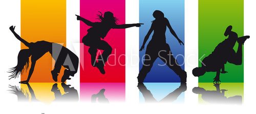 Fototapeta set break dancers 2