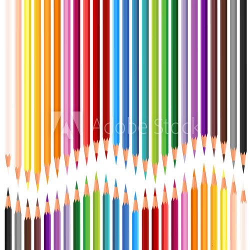 Fototapeta set of colored pencils