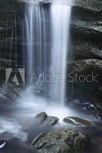 Fototapeta Silky cascade of Chapman Falls, East Haddam, Connecticut.