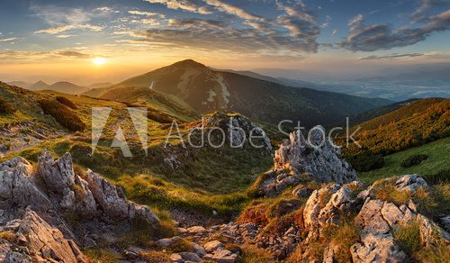 Fototapeta Slovakia mountain from peak Chleb