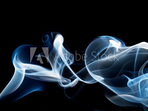 Fototapeta smoke black background