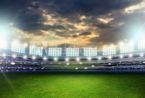 Fototapeta Soccer, stadium, crowd.