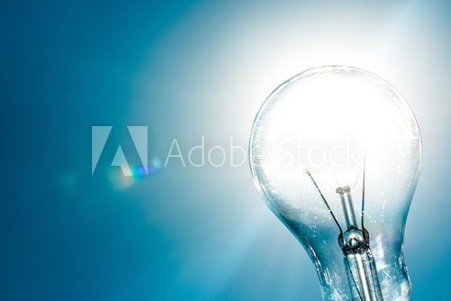 Fototapeta Solar Energy, Light Bulb, Solution.