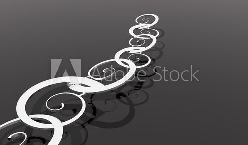 Fototapeta spiral chain