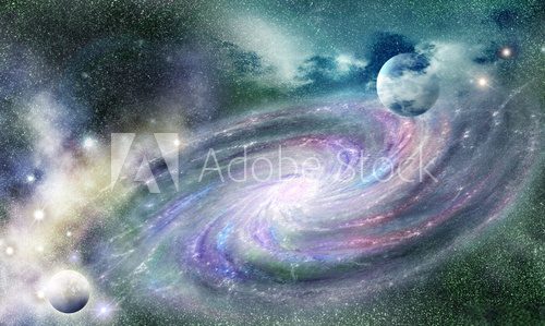Fototapeta spiral galaxy in universe