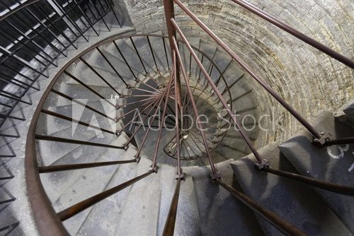 Fototapeta Spiral staircase.