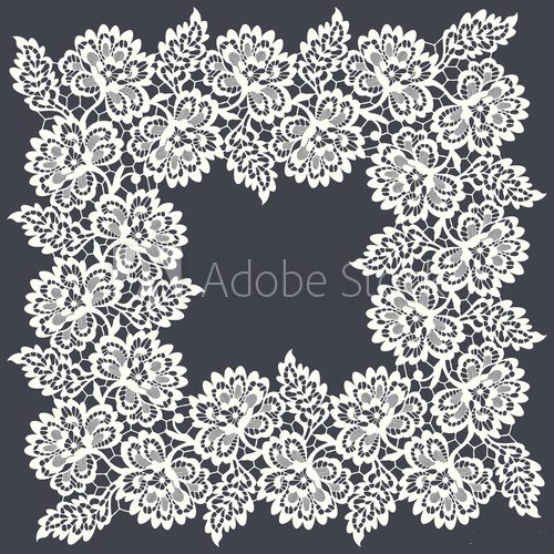 Fototapeta Square Lace Frame