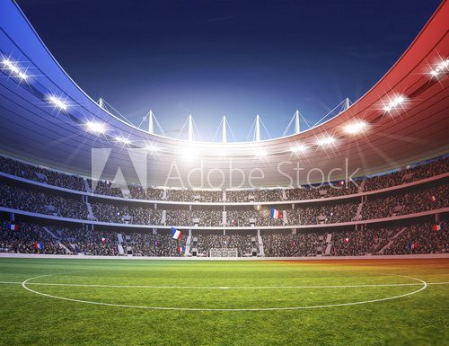 Fototapeta Stadion farbiges Licht Frankreich 2