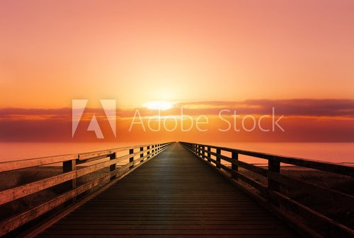 Fototapeta Steg ins Wasser