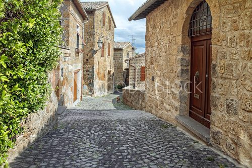 Fototapeta Streets of the city Orvieto, Italy, Toscana