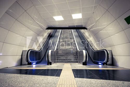 Fototapeta Subway escalator