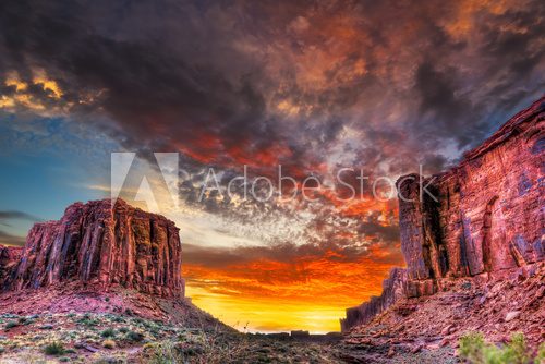 Fototapeta Sunset in the Utah Desert