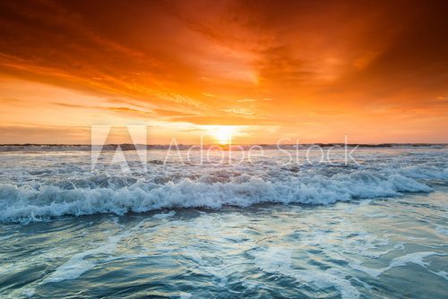Fototapeta Sunset over ocean
