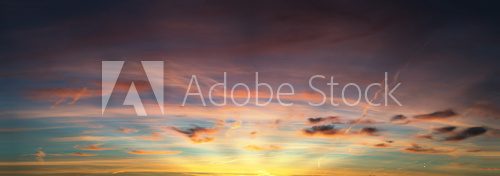 Fototapeta sunset sky panorama