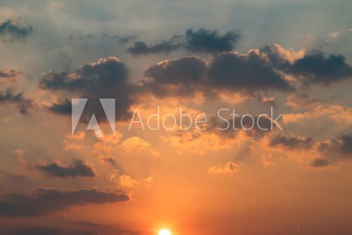 Fototapeta Sunset with clouds