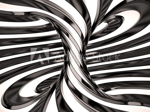 Fototapeta Swirl of lines, 3D