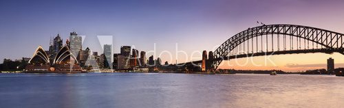 Fototapeta Sydney CBD from Kirribilli Set Panor