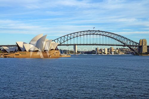 Fototapeta The Sydney Harbour Bridge and Opera House