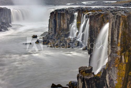 Fototapeta The waterfall Selfoss in the northern part of Iceland
