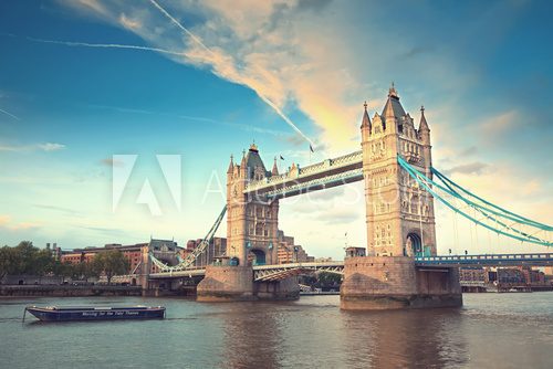 Fototapeta Tower bridge at sunset, London