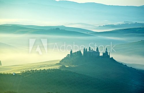 Fototapeta tuscan fog