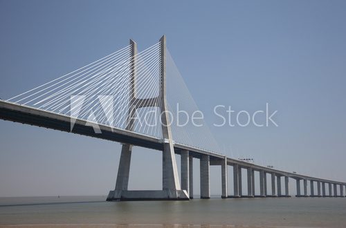 Fototapeta Vasco da Gama bridge in Lisbon, Portugal