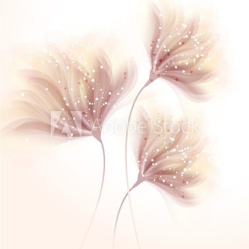 Fototapeta vector background with flowers