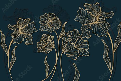 Fototapeta vector floral background