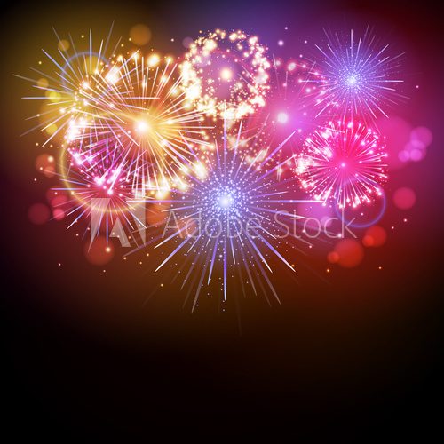 Fototapeta Vector holiday firework